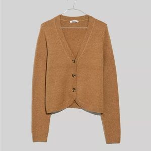 NWT Madewell Haskell Crop Cardigan Sweater in Cozy Textured Yarn